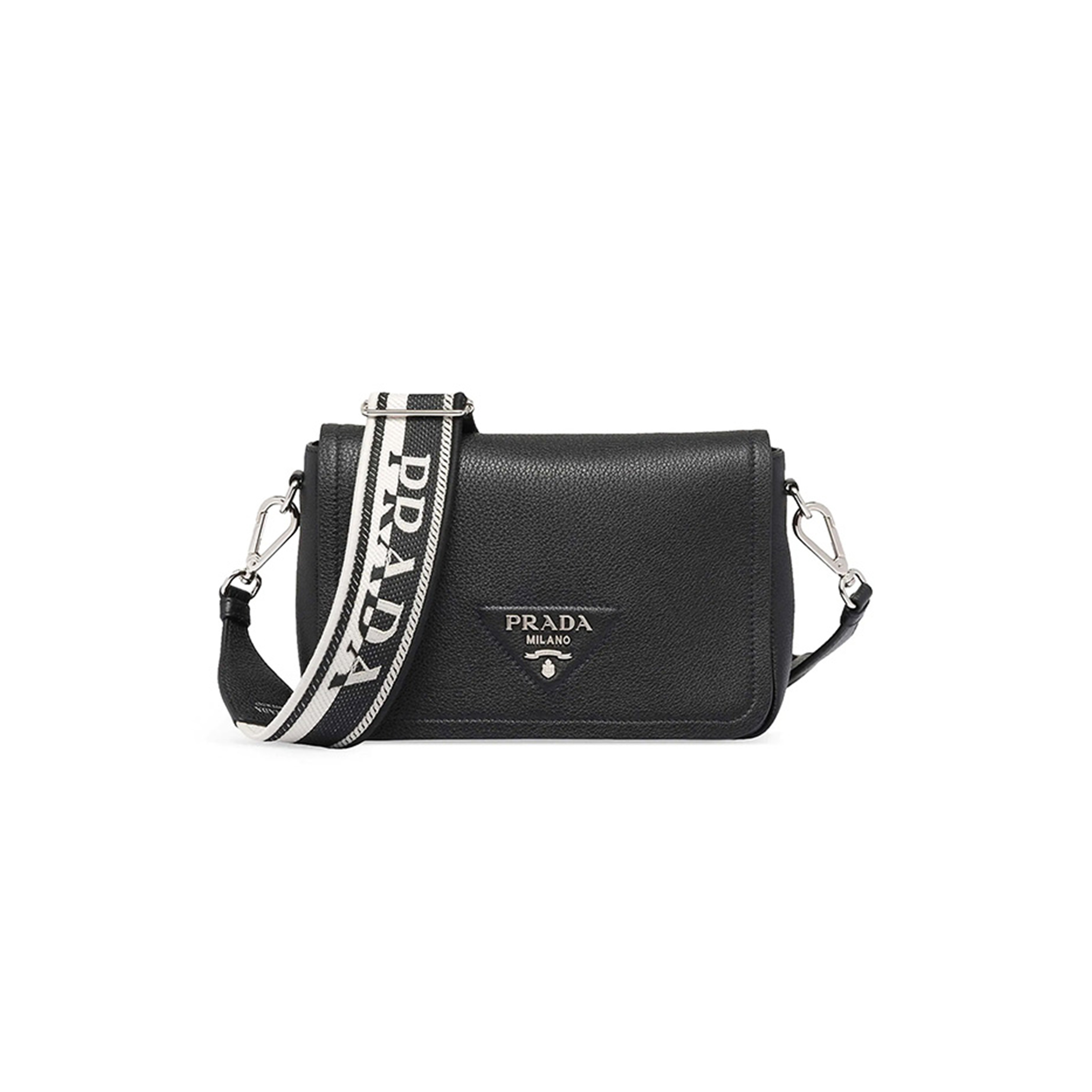PRADA LEATHER SHOULDER BAG 1BD314  (23*15.5*9cm)
